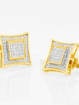 10KY 0.25CTW DIAMOND KITE EARRINGS