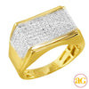 10KY 0.33CTW DIAMOND MENS RING