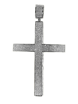 10KW 1.65CTW DIAMOND CROSS PENDANT