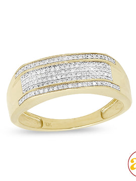 10KY 0.25CTW DIAMOND MENS RING