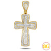 10KY 0.30CTW DIAMOND CROSS PENDANT