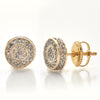 10KY 0.33CTW DIAMOND DISC EARRINGS