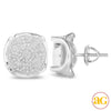 10KW 0.60CTW DIAMOND DISC EARRINGS