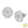 10KW 1.00CTW DIAMOND FLAT BUTTON EARRINGS