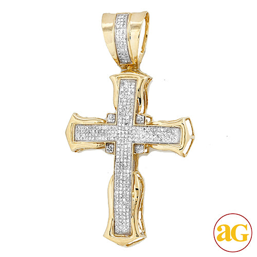 10KY 1.00CTW DIAMOND CROSS