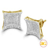 10KY 0.50CTW DIAMOND CONCAVE KITE EARRINGS