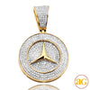 10KY 1.05CTW DIAMOND TRI-STAR AUTOMOBILE PENDANT