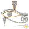 10KY 0.25CTW DIAMOND &quot;EYE&quot; PENDANT