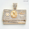 10KY 1.00CTW DIAMOND $100 MONEY STACK PENDANT