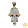 10KY 0.70CTW DIAMOND HAMZA PENDANT