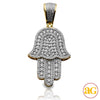 10KY 1.50CTW DIAMOND HAMZA PENDANT