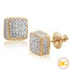 10KY 0.35CTW DIAMOND CUBE EARRINGS