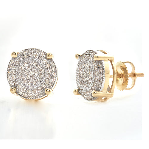 10KY 0.40CTW DIAMOND DISC EARRINGS