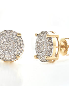 10KY 0.40CTW DIAMOND DISC EARRINGS