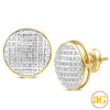 10KY 0.20CTW DIAMOND ROUND DOME EARRINGS