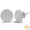 10KW 0.15CTW DIAMOND ROUND FLAT EARRINGS