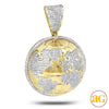 10KY 1.20CTW DIAMOND GLOBE PENDANT