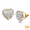 10KY 0.30CTW DIAMOND HEART EARRINGS