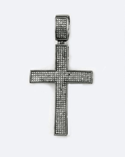 10KB 1.00CTW FANCY MICRO-PAVE CROSS