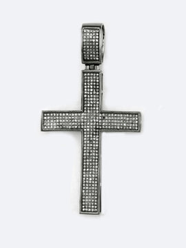 10KB 1.00CTW FANCY MICRO-PAVE CROSS