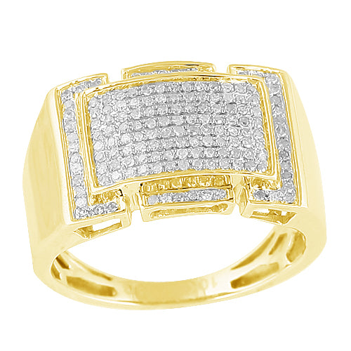 10KY 0.40CTW DIAMOND FANCY MENS RING