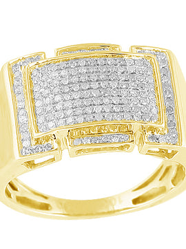 10KY 0.40CTW DIAMOND FANCY MENS RING