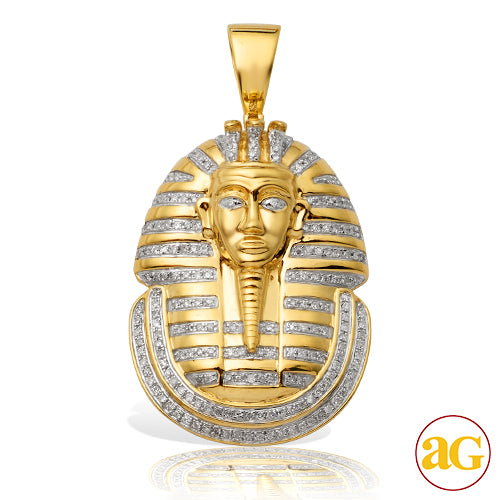 10KY 0.65CTW DIAMOND PHAROAH PENDANT