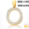 10KY 0.25CTW DIAMOND INITIAL PENDANT - &quot;O&quot;