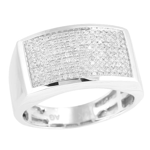 10KW 0.50CTW FANCY DIAMOND MENS RING