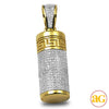 10KY 1.45CTW DIAMOND EMPTY CYLINDER URN PENDANT