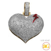 10KY 0.40CTW DIAMOND HEART PENDANT