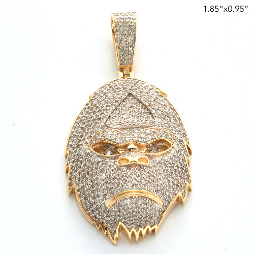 10KY 2.20CTW DIAMOND MICROPAVE GORILLA FACE