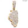 10KY 0.40CTW DIAMOND 3D STATE PENDANT