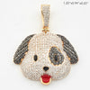 10KY 1.45CTW MICROPAVE DIAMOND PUPPY DOG