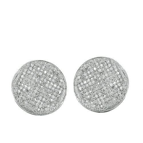 10KW 0.75CTW DIAMOND DISC EARRINGS