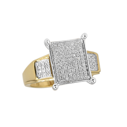 10KY 0.25CTW DIAMOND MICROPAVE CINDERELLA RING