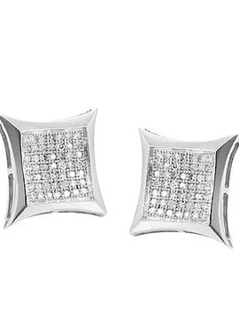 10KW 0.33CTW DIAMOND KITE EARRINGS