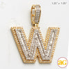 14KY 1.00 CTW DIAMOND INITIAL PENDANT &quot;W&quot;