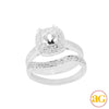 14KW 0.75CTW DIAMOND SEMI MOUNT BRIDAL SET