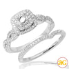 14KW 0.50CTW DIAMOND SEMI MOUNT BRIDAL SET WITH DO