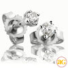 14KW 0.10CTW ROUND DIAMOND EARRING STUDS