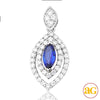 14KW 0.85CTW DIAMOND PENDANT WITH 0.67CT MARQUISE