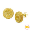 10KY 1.75CTW YELLOW DIAMOND DISC EARRINGS